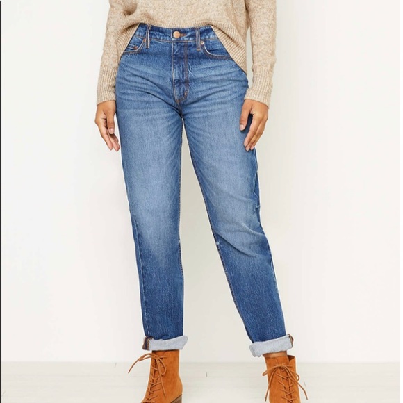NWT‎ LOFT Boyfriend Jeans In Vintage Dark Wash